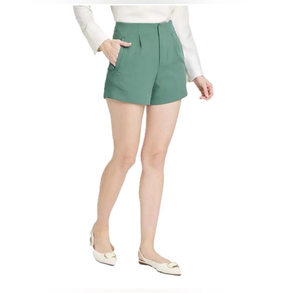 NWT A New Day Midi Shorts 4” in Turquoise